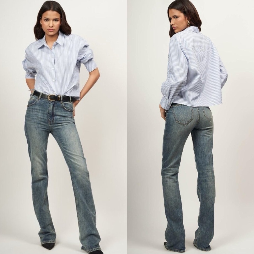 NWT EQUIPMENT Lyna Bootcut Denim Cotton Jeans